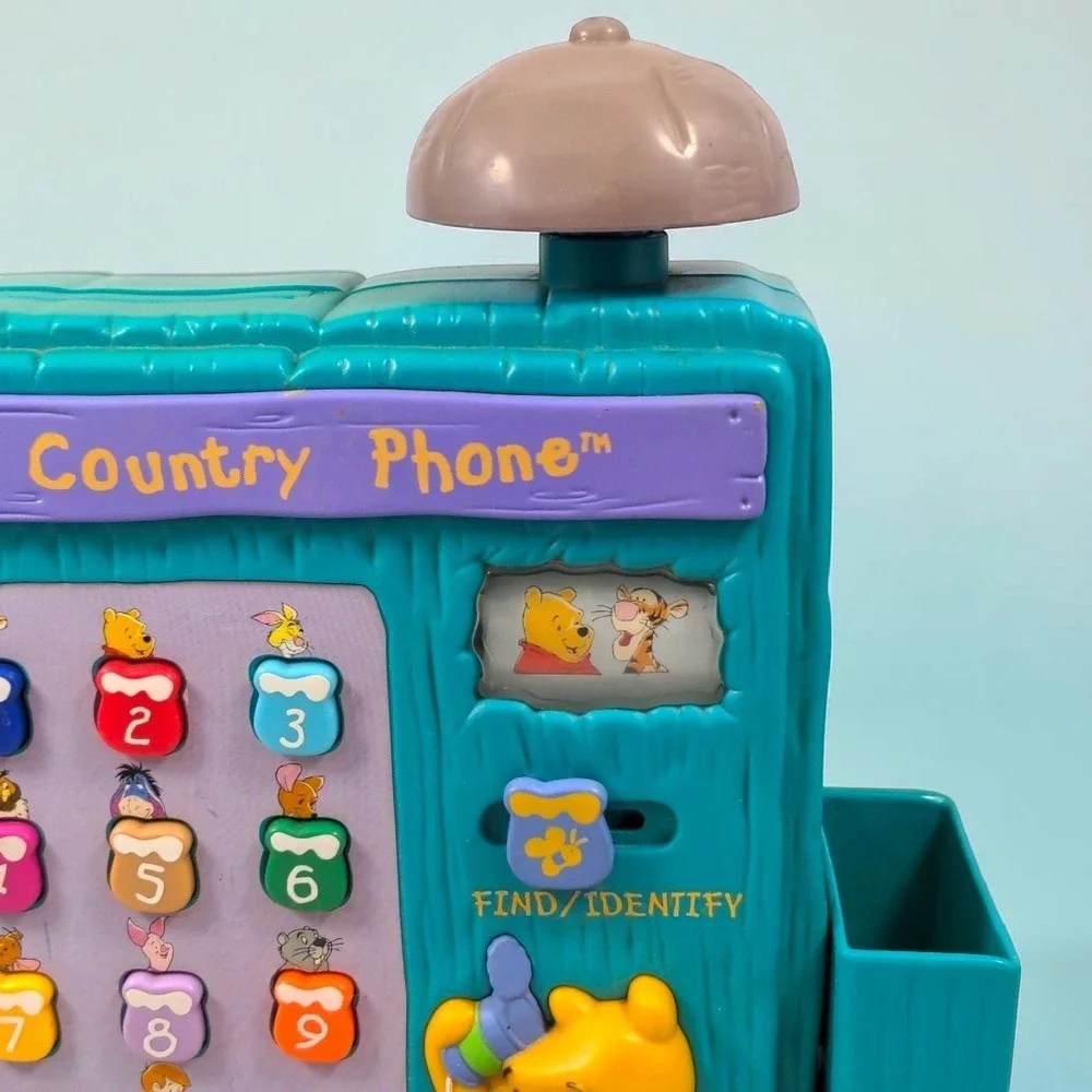 Vtg 97 Disney Winnie the Pooh Country Phone Interactive Talking Toy Tiger WORKS
